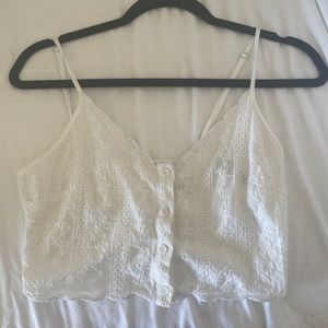 Brandy Melville white crop top